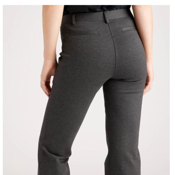 Quince Ultra-Stretch Ponte Bootcut Pants Women's sz XL/16 NWT Charcoal - Picture 4 of 10
